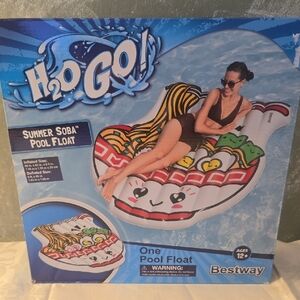 H2O GO! Summer Soba Pool Float, Fun In The Sun,  Ramen Bowl Shape NIB
